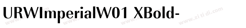 URWImperialW01 XBold字体转换 URWImperialW01 XBold字体转换
